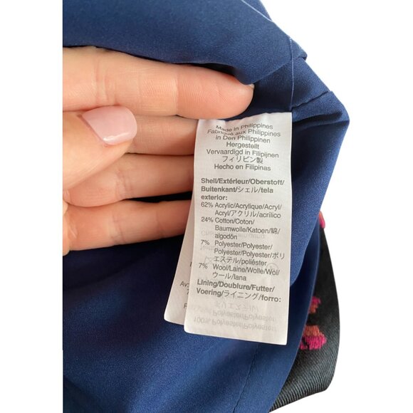 NWT J. Crew Dress Size 6 Blue Pink Butterfly Sheath Dress size 6 - Picture 9 of 9